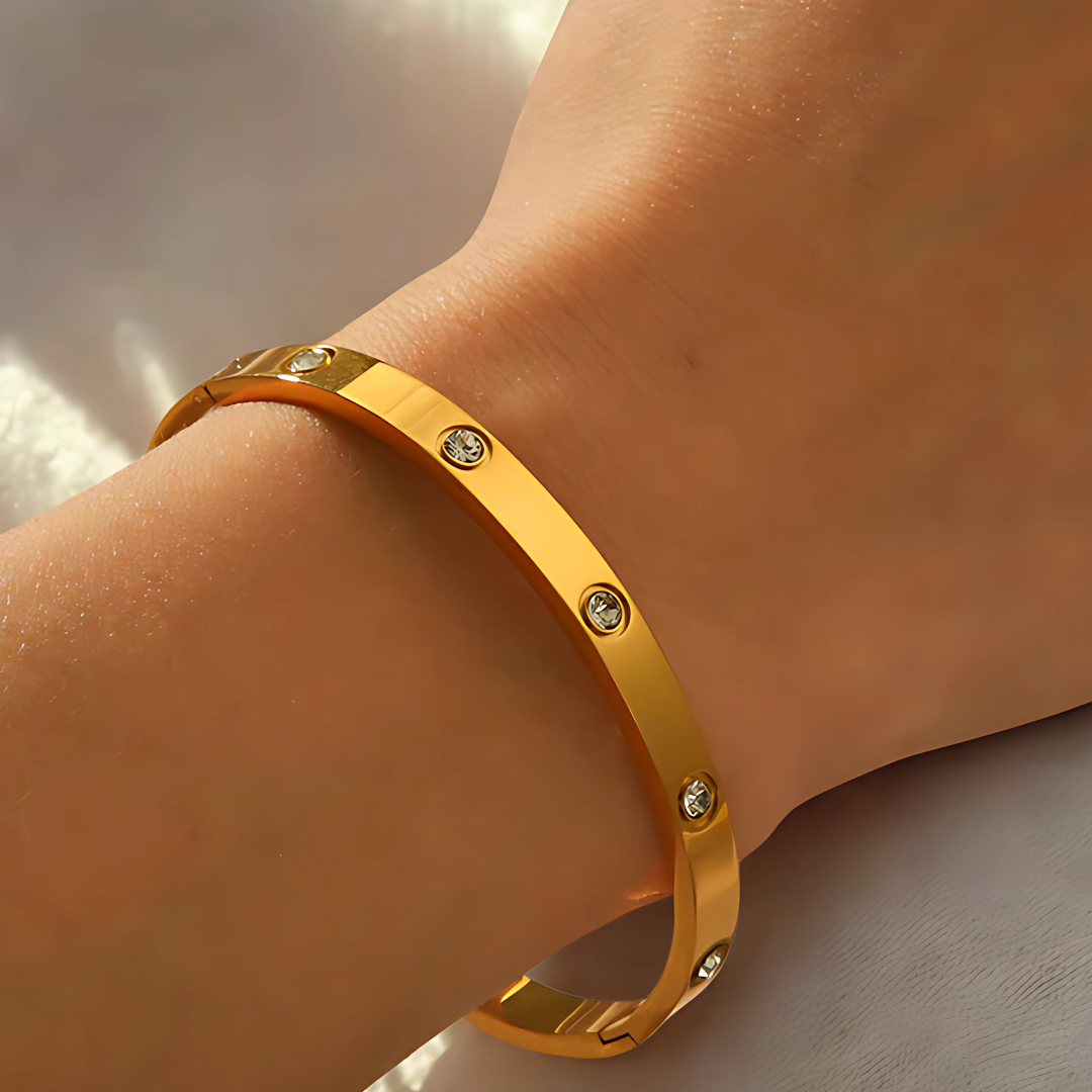 Luxus Armreif I 18k vergoldet