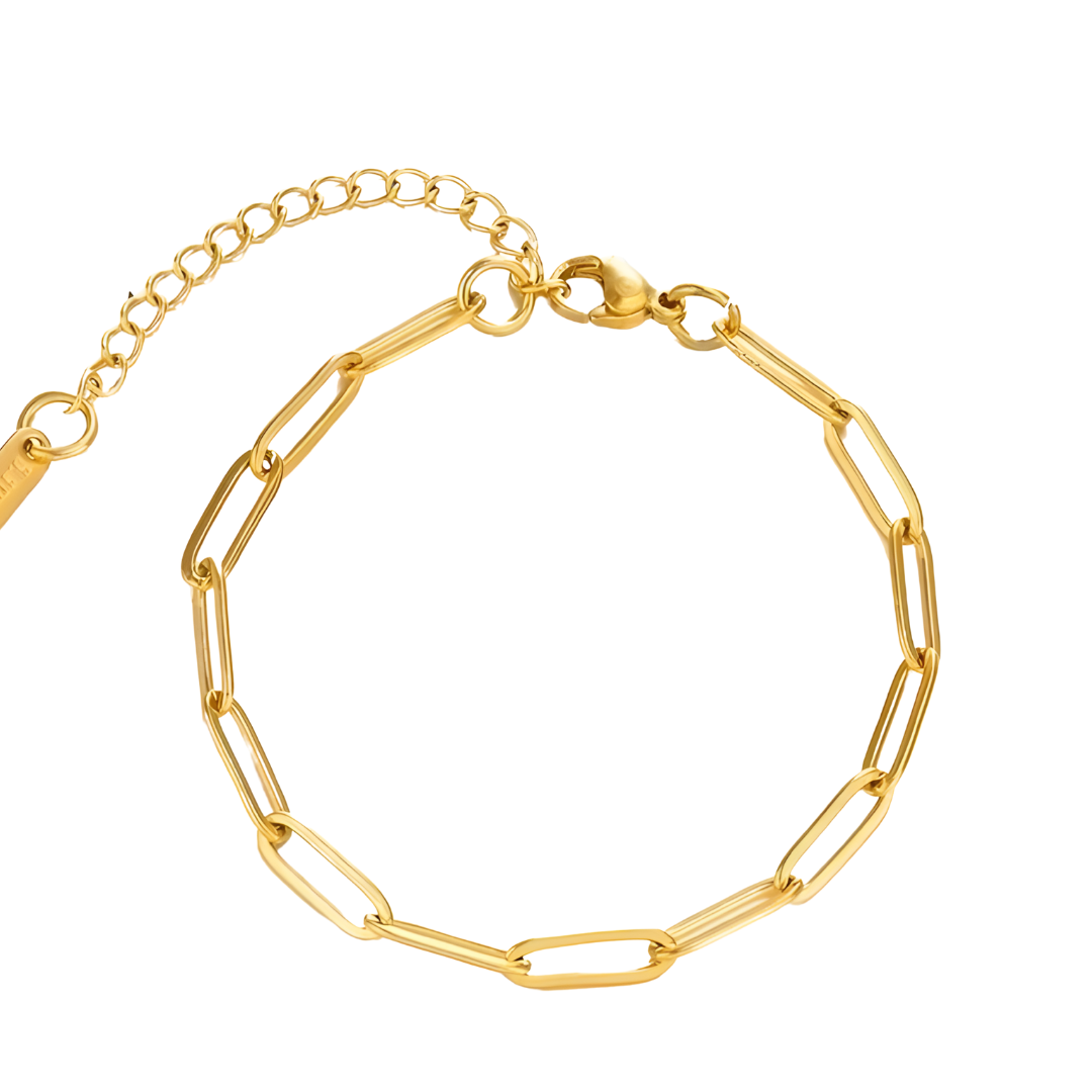 Figaro Armband I 18k vergoldet