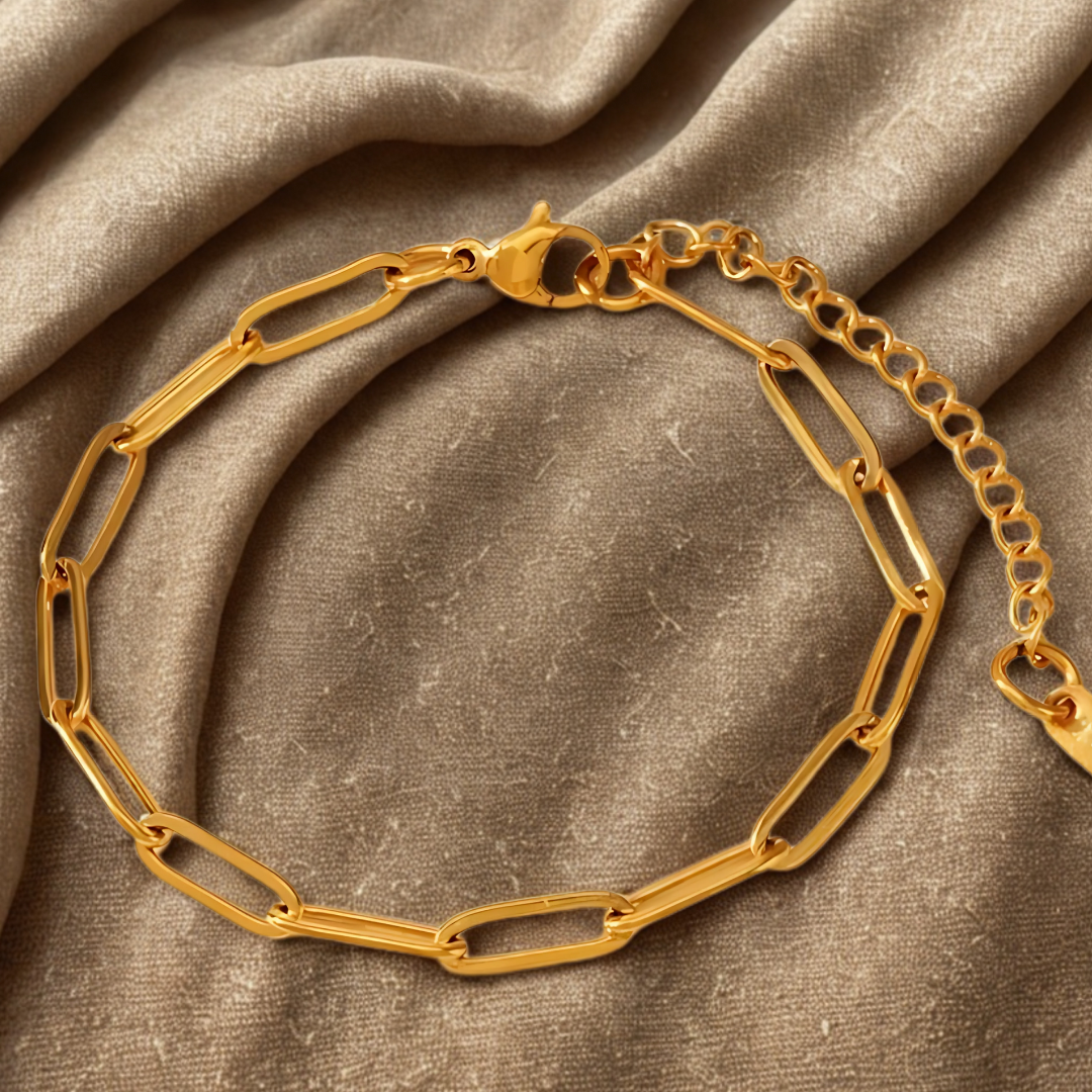 Figaro Armband I 18k vergoldet