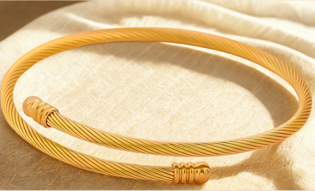 Kabel Armband I 18k vergoldet