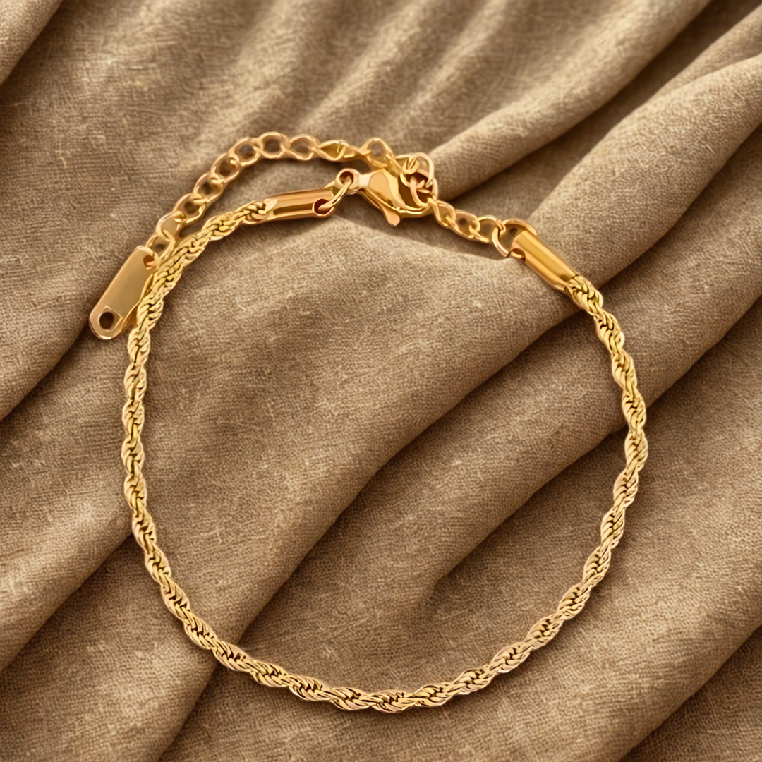 Seil Armband I 18k vergoldet