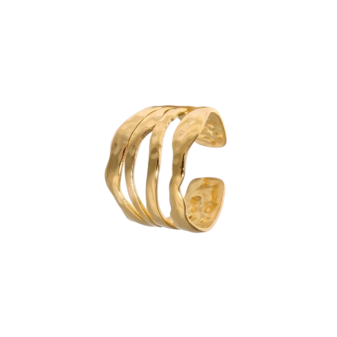 Statement Ring I 18k vergoldet