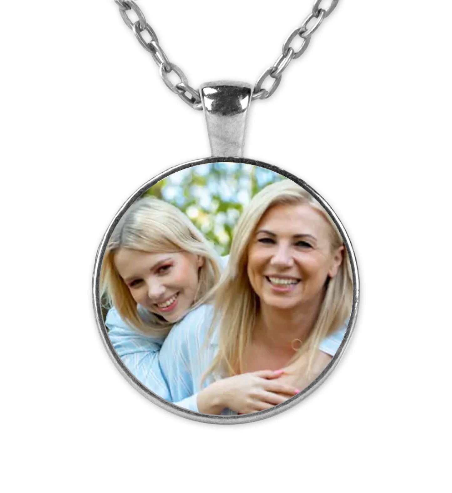Personalisierter Foto Anhänger mit Kette