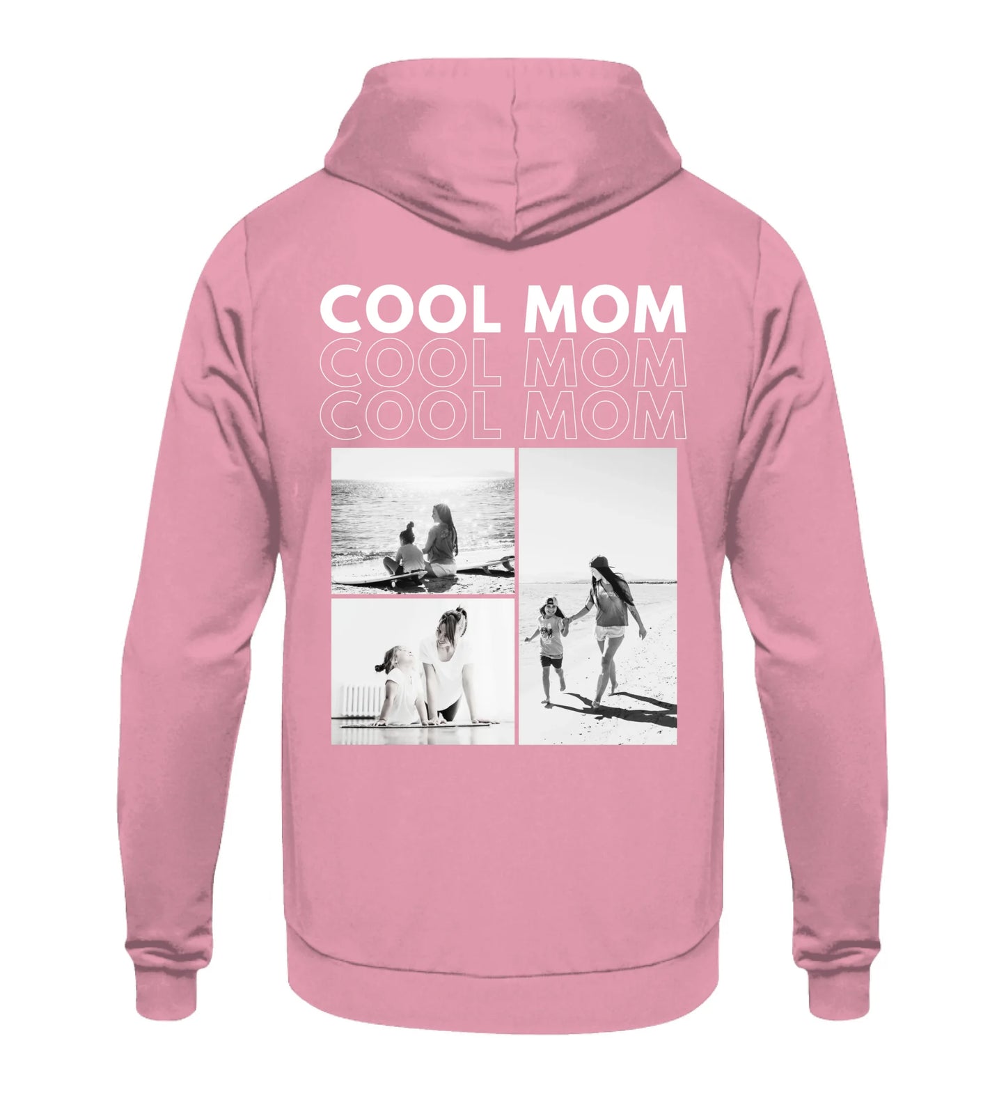 Cool Mom mit 3 Fotos - Personalisierter Hoodie