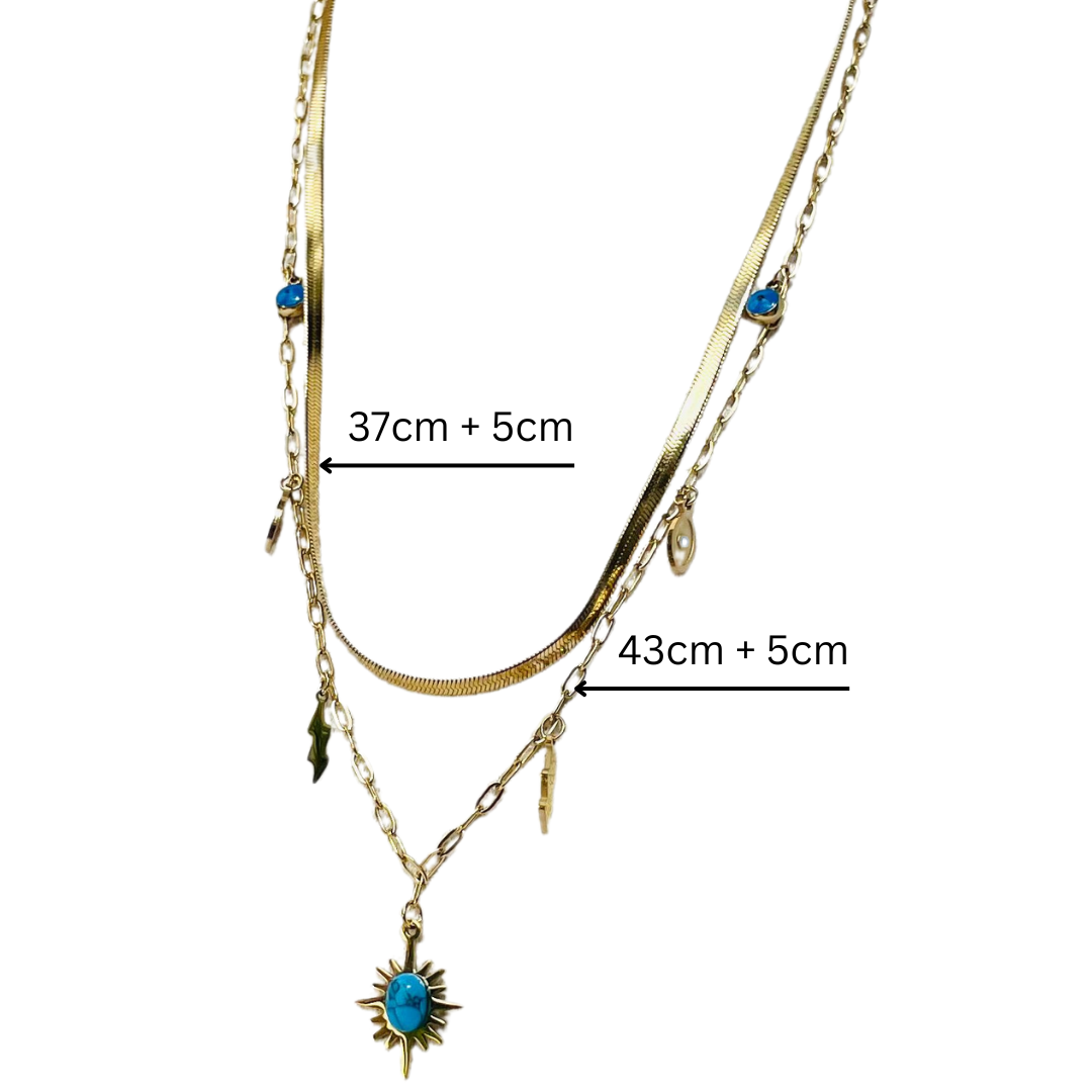 Boho Halskette I 18K vergoldet