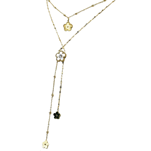 Blumen Design Halskette