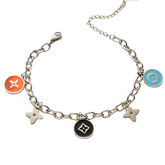 Fashion Armband in Silberfarbe I Titanstahl