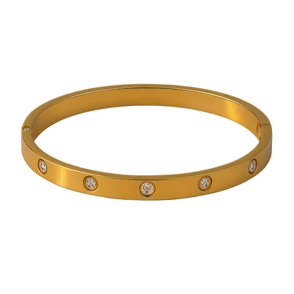Luxus Armreif I 18k vergoldet