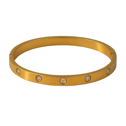 Luxus Armreif I 18k vergoldet