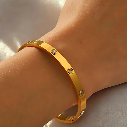 Luxus Armreif I 18k vergoldet