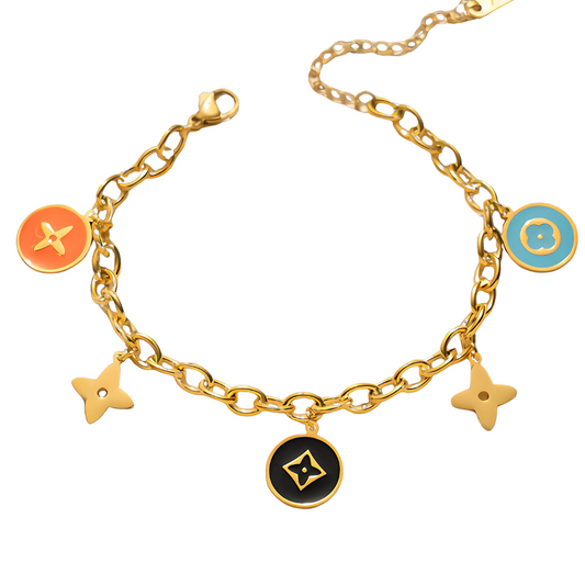 Fashion Armband in Goldfarbe I Titanstahl