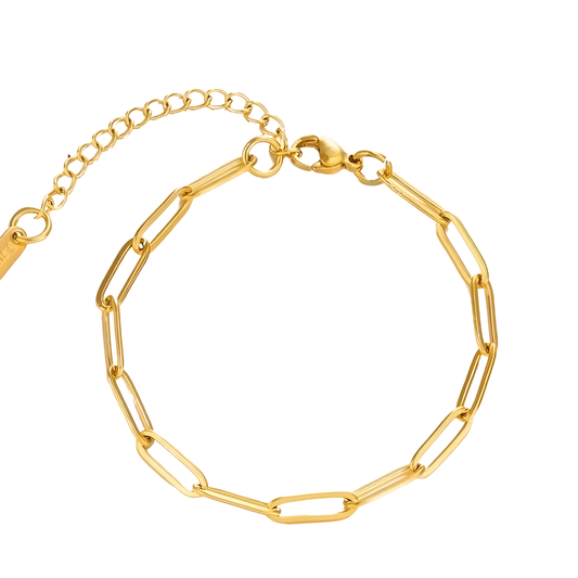 Figaro Armband I 18k vergoldet