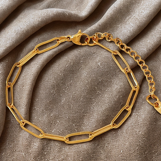 Figaro Armband I 18k vergoldet