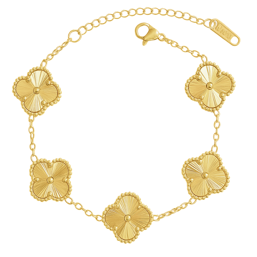 Kleeblatt Armband Gold I 18k vergoldet