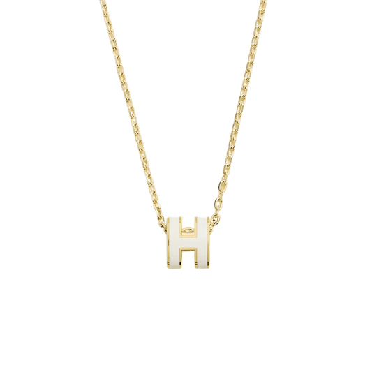 H Halskette weiß-gold I 18k vergoldet