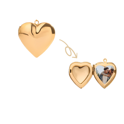 Herz Foto Halskette I 18k vergoldet