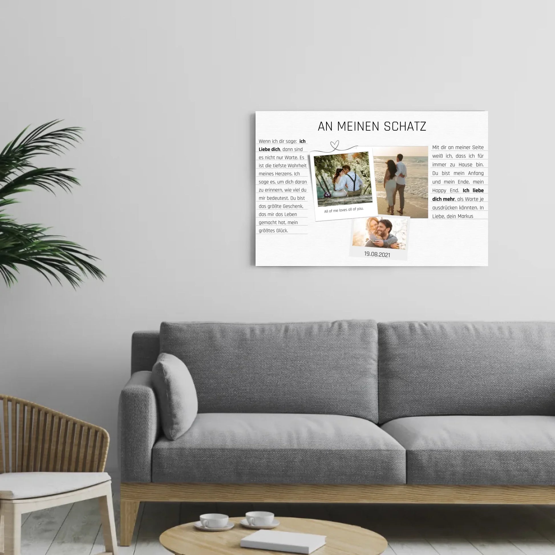 Mockup quer Leinwand