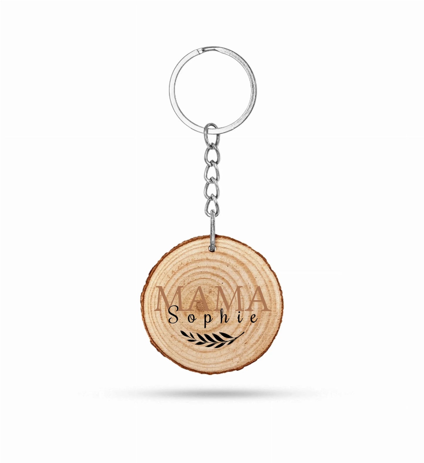 Schlüsselanhänger Holz Lasergravur - Personalisierter Anhänger