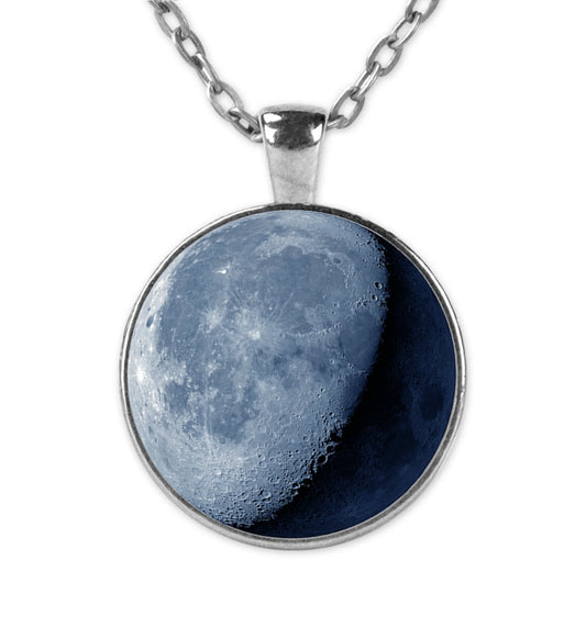 Blue Moon Mondphase - Anhänger mit Kette
