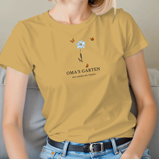 Die Familie wächst - Personalisiertes T-Shirt für Eltern und Großeltern