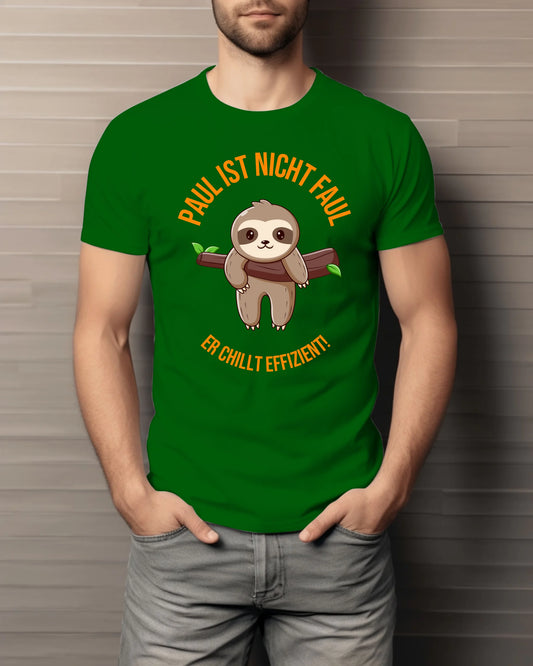 Lustiges Faultier - Personalisiertes T-Shirt