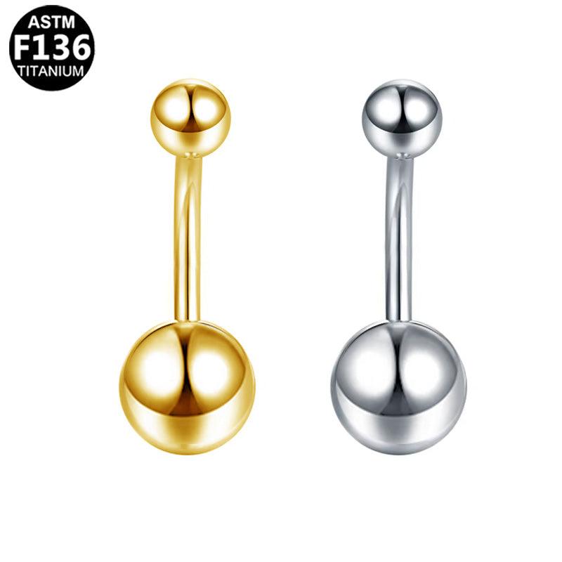 Basic Bauchnabelpiercing aus TITAN – Außengewinde