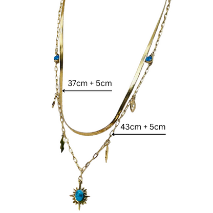 Boho Halskette I 18K vergoldet